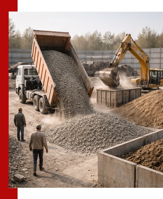 Доставка нерудных материалов с погрузкой и разгрузкой в Бузулуке