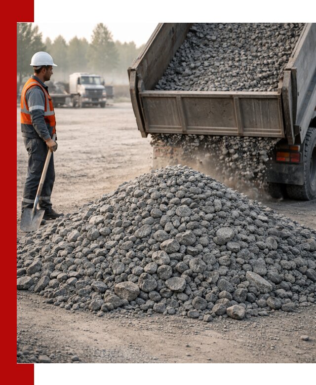 Гранитный щебень фракции 100–201 для строительства в Бузулуке