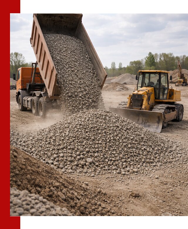 Доставка гравийного щебня фракции 40-70 в Бузулуке