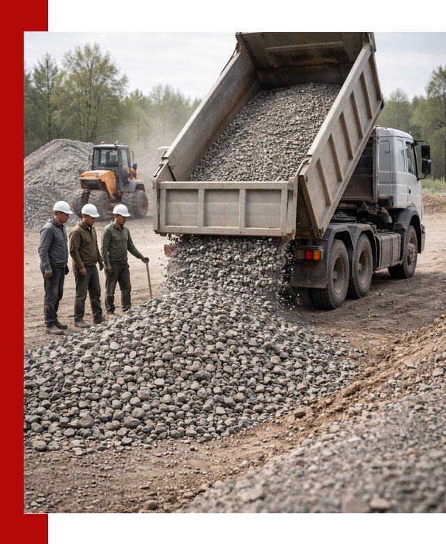 Доставка гравийного щебня фракции 70-120 в Бузулуке
