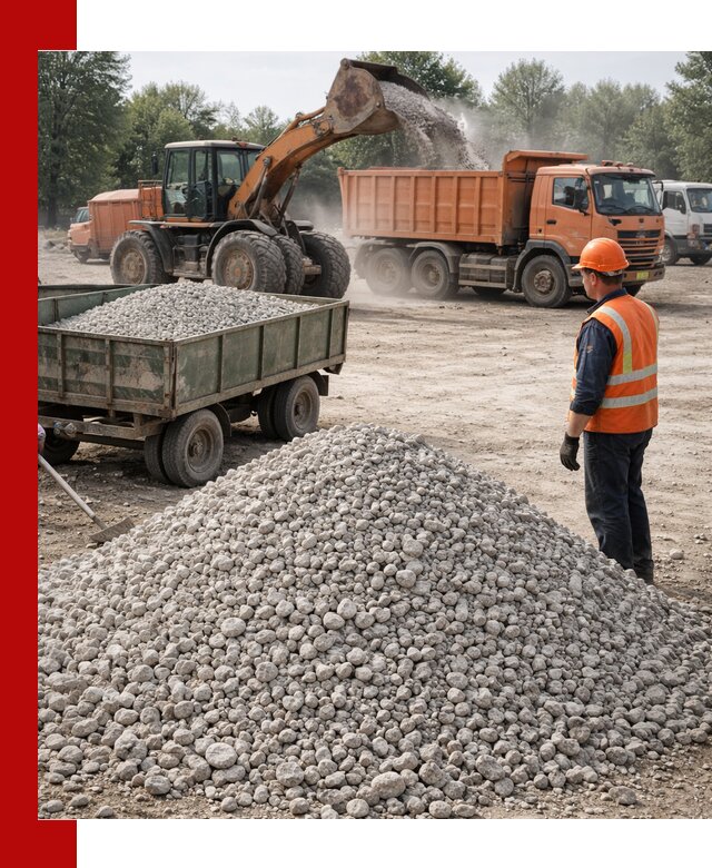 Доставка известнякового щебня фракция 20–40 в Бузулуке