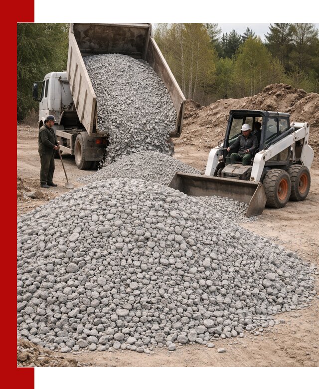 Доставка доломитового щебня в Бузулуке напрямую от карьера