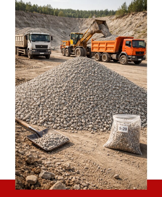 Доломитовый щебень фр. 5-20 в Бузулуке от 4378 р. | ПРОНЕРУДБзл