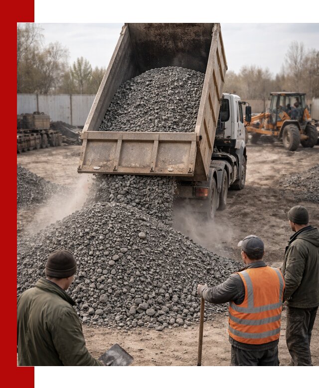 Доставка шлакового щебня в удобные сроки по выгодной цене в Бузулуке