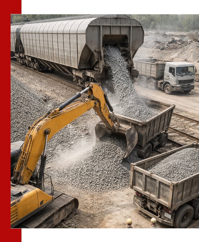 Доставка железнодорожного щебня в Бузулуке крупными партиями быстрого отгруза