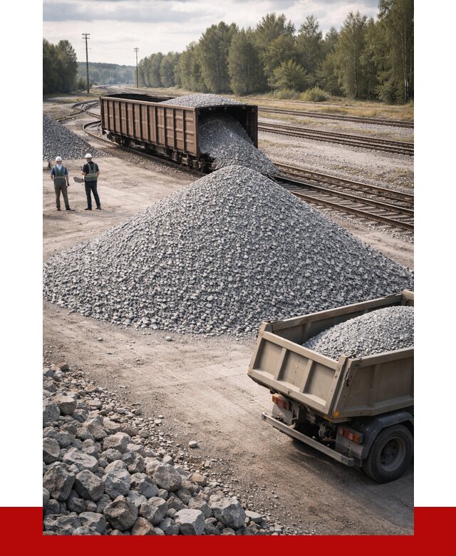 Железнодорожный щебень 20-60 в Бузулуке от 1772 р. | ПРОНЕРУДБзл