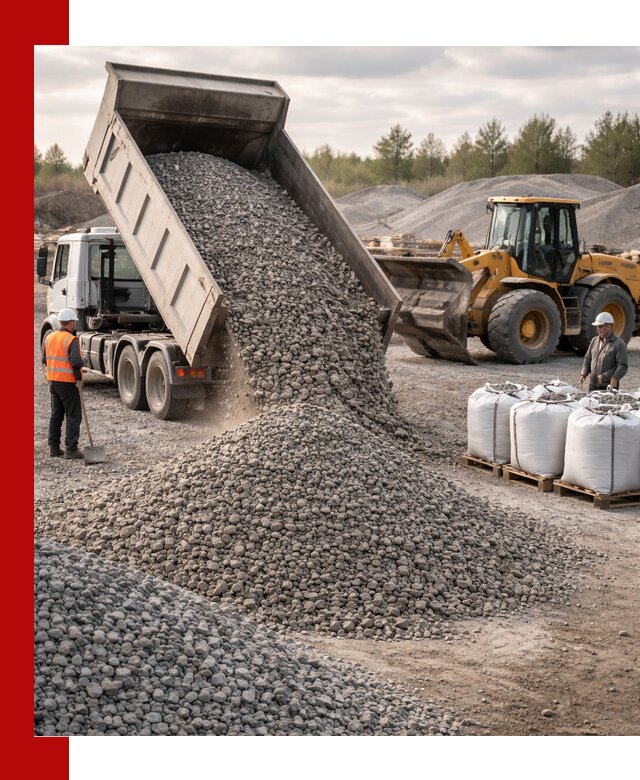 Бетонный щебень фракция 5–20 с доставкой в Бузулуке