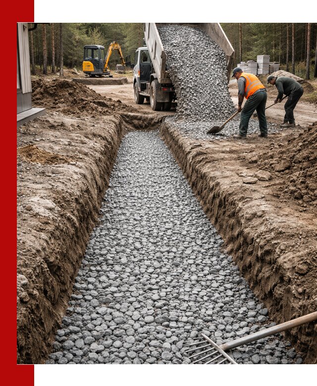 Щебень для дренажа с доставкой в Бузулуке высокого качества