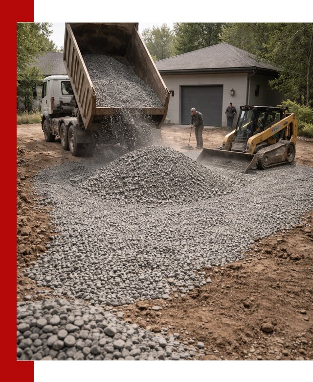 Щебень для парковки в Бузулуке: доставка и укладка качественного материала