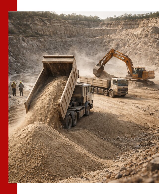 Карьерный песок навалом с доставкой в Бузулуке