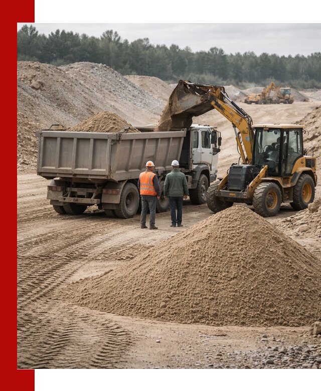 Карьерный среднезернистый песок с доставкой в Бузулуке