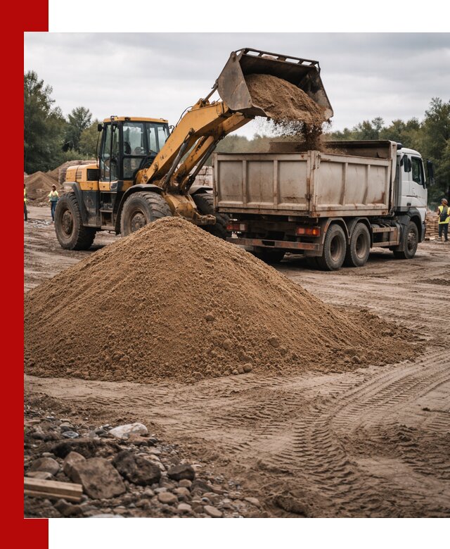 Доставка речного песка навалом в Бузулуке быстро и выгодно