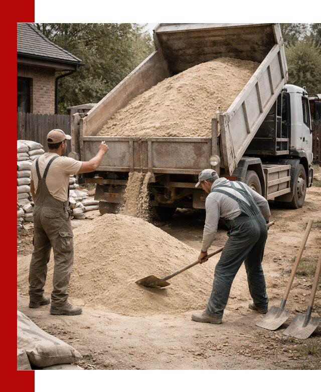 Песок для штукатурки с доставкой в Бузулуке качественный и чистый