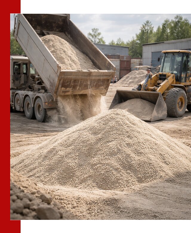 Кварцевый песок с доставкой в Бузулуке для строительных работ