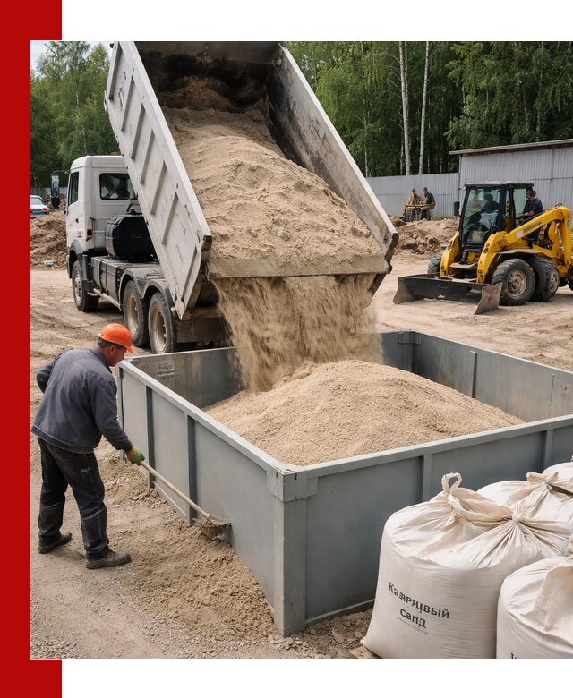 Кварцевый песок для фильтра в Бузулуке — доставка и качество