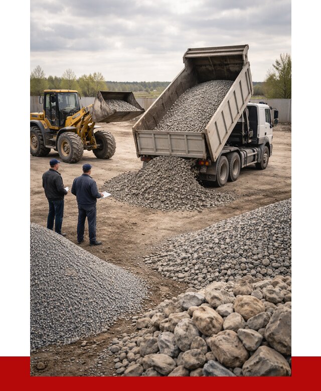 Гравий и камень с доставкой в Бузулуке от 4378 р. - ПРОНЕРУДБзл