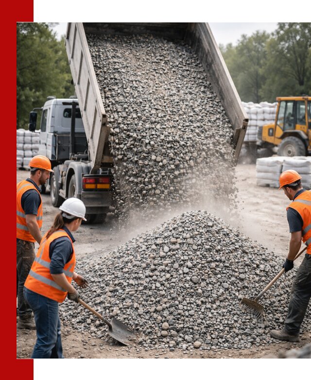 Доставка гравия и камня в Бузулуке оптом и в розницу