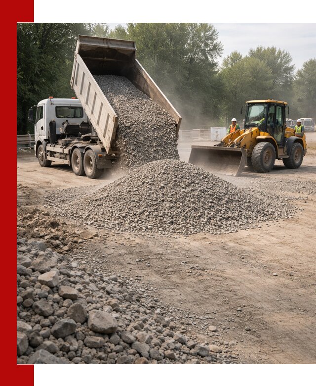 Гравий фракция 5–20 доставка в Бузулуке оптом и в розницу