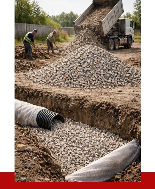 Гравий для дренажа в Бузулуке от 2293 р., доставка ПРОНЕРУДБзл