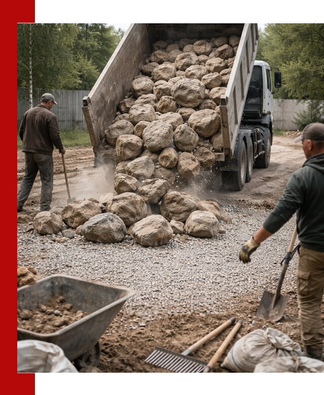 Доставка и укладка булыжника в Бузулуке