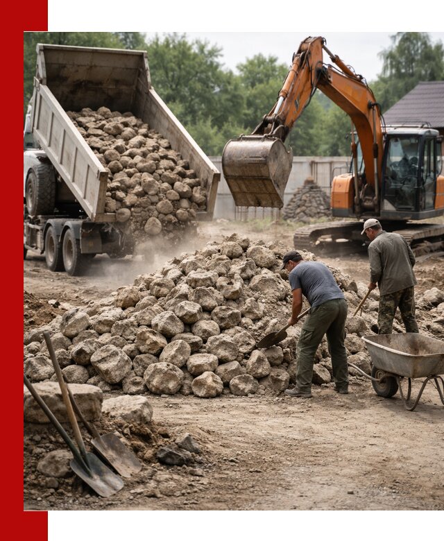 Доставка и разгрузка бутового камня в Бузулуке