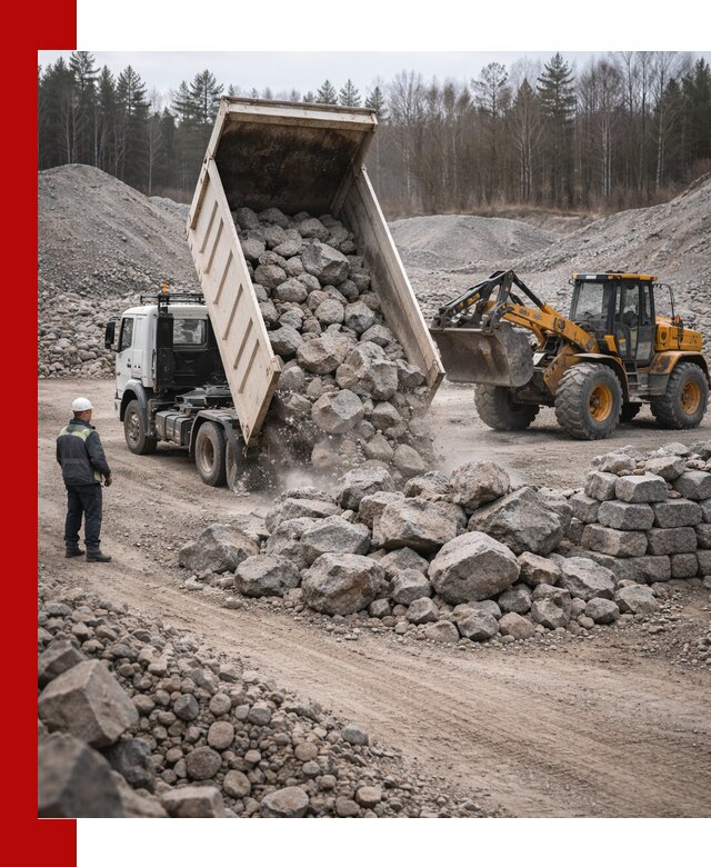 Доставка и продажа бутового гранитного камня в Бузулуке