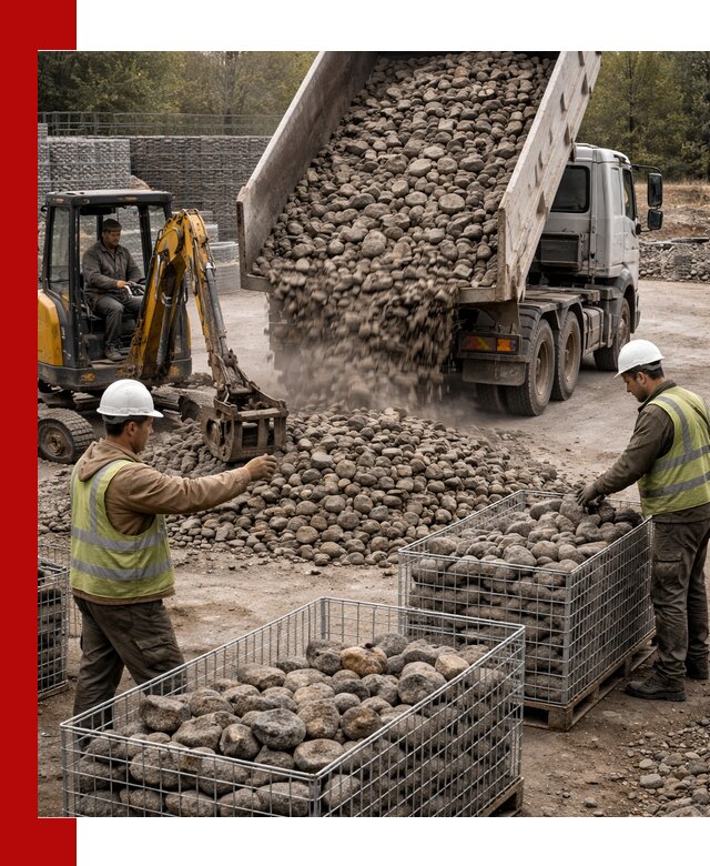 Камень для габионов фракция 100–201 в Бузулуке