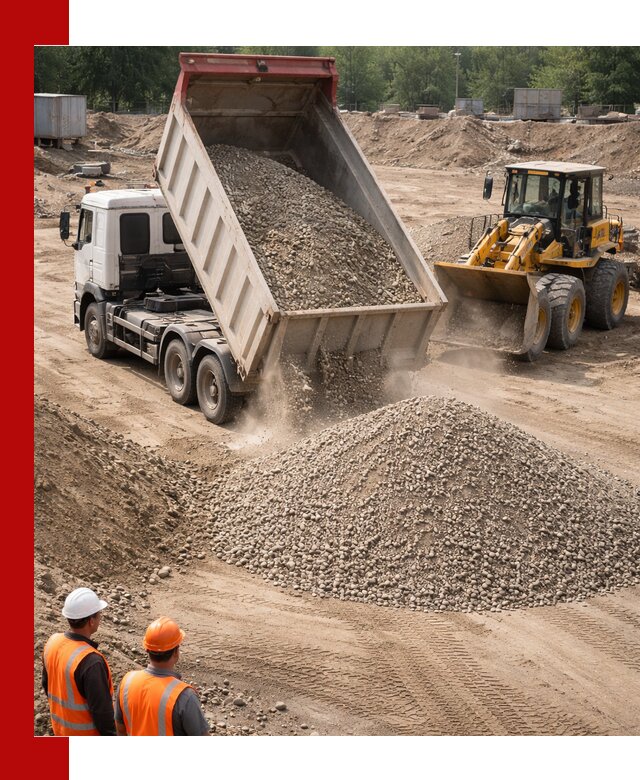 Щебень с песком (ЩГПС С2) с доставкой в Бузулуке