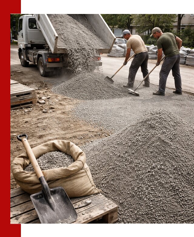 Отсев для тротуарной плитки в Бузулуке — доставка и укладка