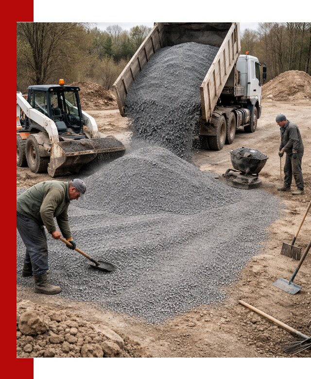 Отсев для подсыпки в Бузулуке — доставка и подсыпка на участок