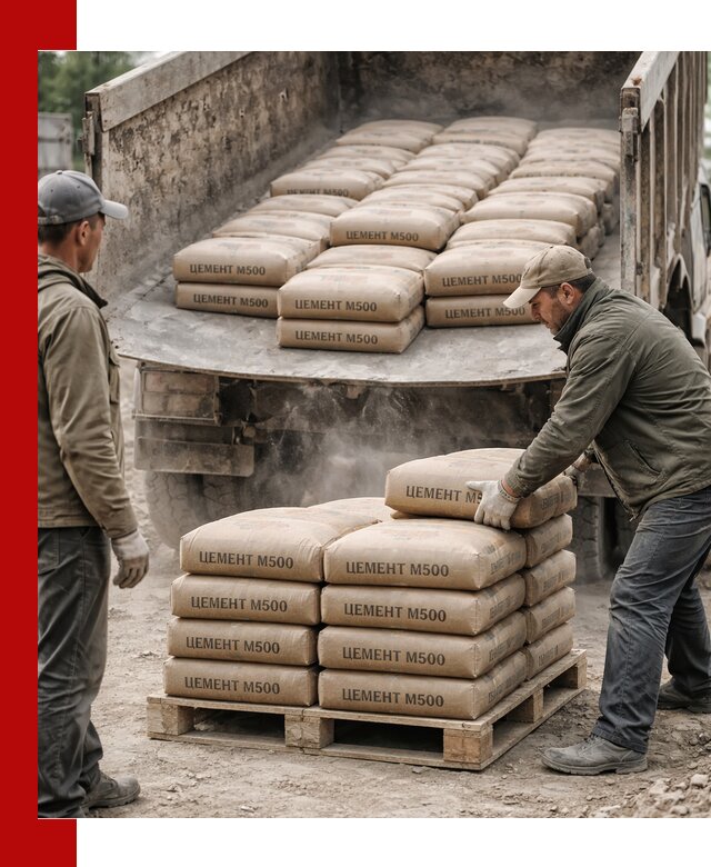 Цемент М500 с доставкой самосвалом в Бузулуке