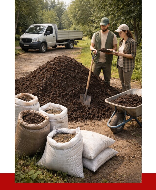 Купить грунт с доставкой в Бузулуке от 4691 р. за м3 | ПРОНЕРУДБзл