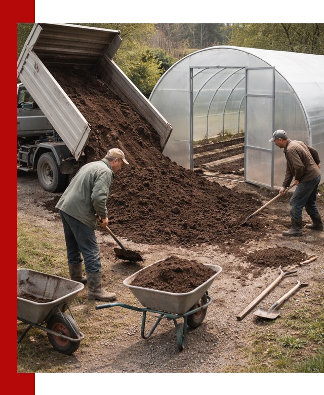 Грунт для теплицы с доставкой в Бузулуке — плодородный субстрат под растения