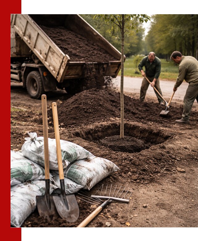 Грунт для посадки деревьев в Бузулуке — доставка и подготовка почвы