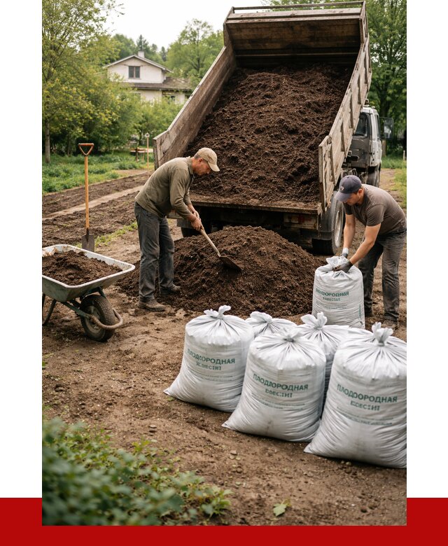 Плодородная смесь в Бузулуке от 4378 р./куб с доставкой | ПРОНЕРУДБзл