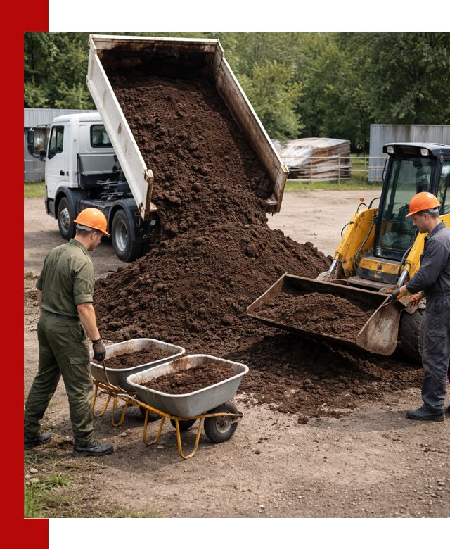 Доставка торфо-земляной смеси в Бузулуке для огорода и ландшафта