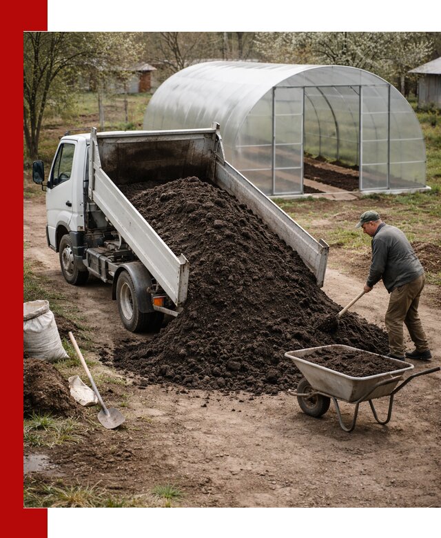 Чернозем для теплицы с доставкой в Бузулуке