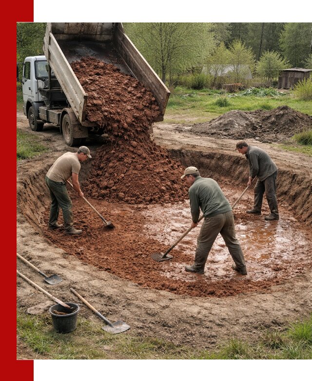 Купить качественную глину для пруда в Бузулуке