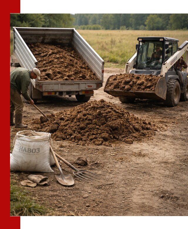 Доставка конского навоза в Бузулуке с разгрузкой и доставкой на объект