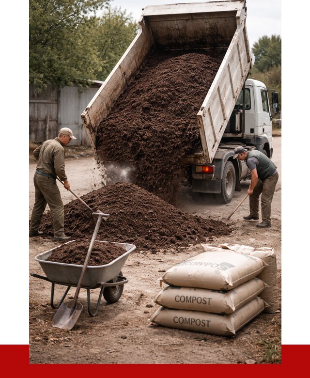 Купить компост в Бузулуке от 4378 р. за куб с доставкой | ПРОНЕРУДБзл