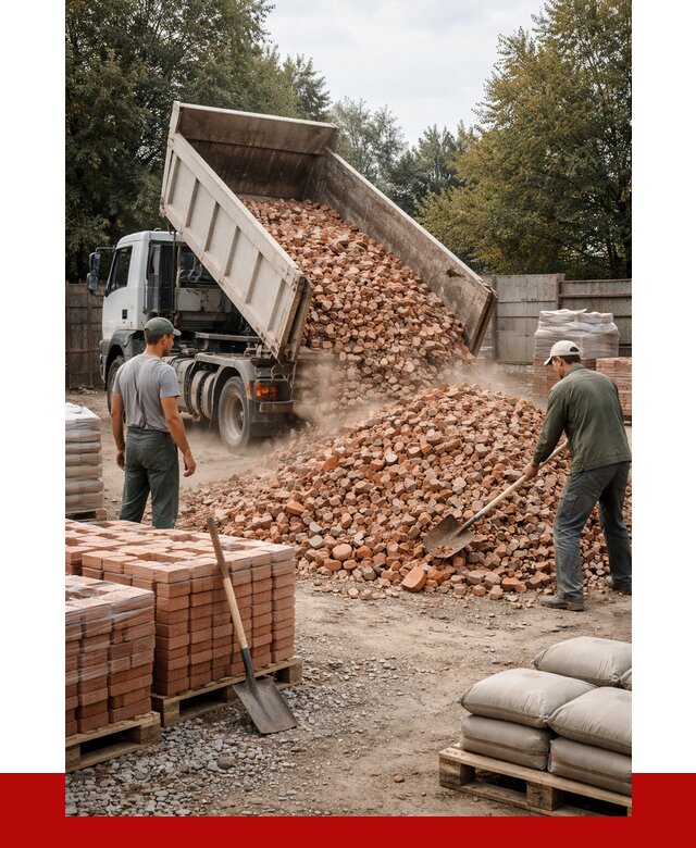 Бой кирпича в Бузулуке с доставкой от 4378 руб/куб | ПРОНЕРУДБзл