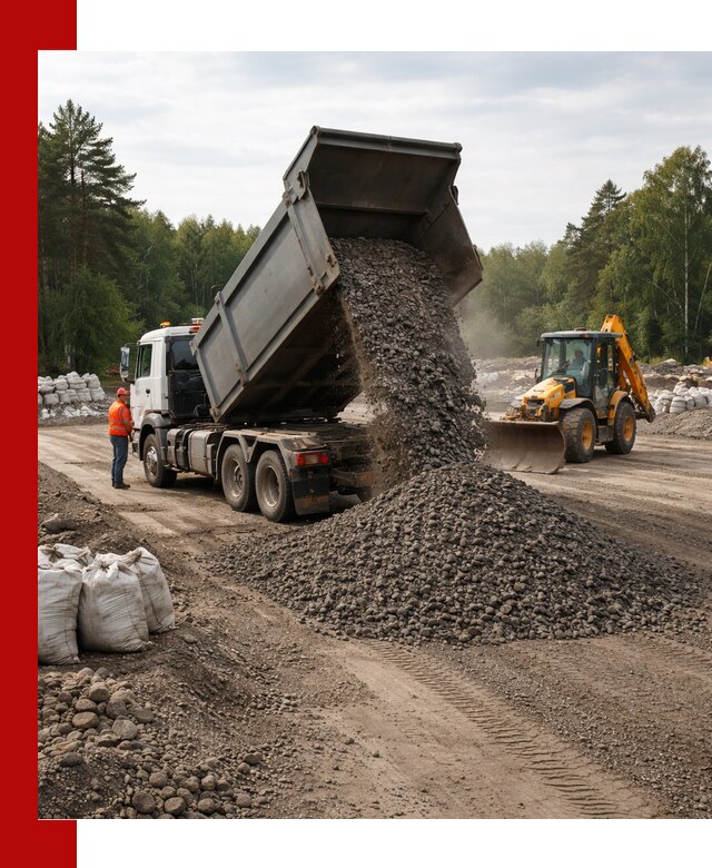 Доставка дробленого асфальта в Бузулуке для дорожных работ