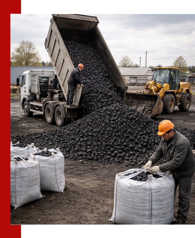 Доставка каменного угля в Бузулуке оптом и в розницу