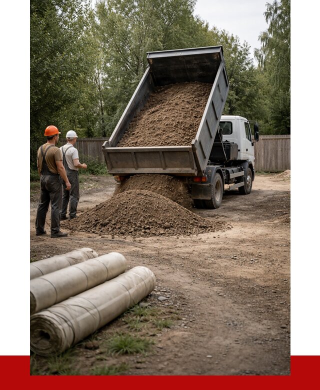 Доставка сыпучих материалов самосвалом в [cvi] от 4378 р. | ПРОНЕРУДБзл