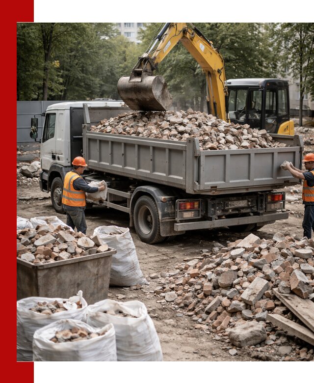 Вывоз строительного мусора в Бузулуке с самосвалами и контейнерами