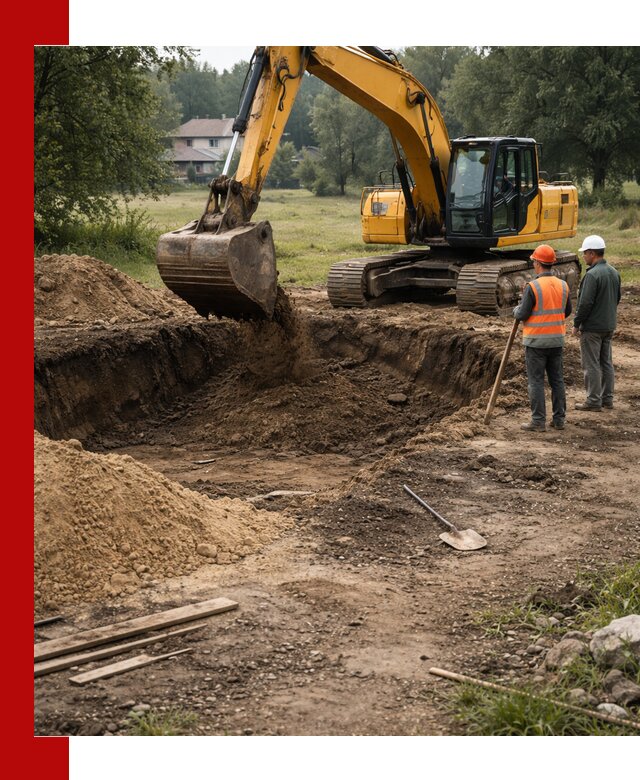 Рытье котлована под фундамент в Бузулуке (быстро и недорого)